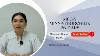 Mega minnatdorchilik 26-dars