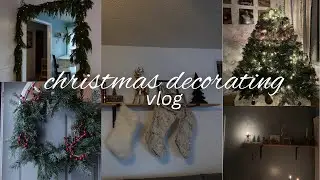 decorate for Christmas with us| Christmas decorating vlog 