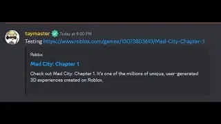 Mad City Chapter 1 return ??? /Mad City/Roblox