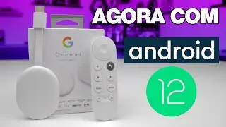 CHROMECAST Google TV 4K agora com Android 12 - Confira o que MUDOU!