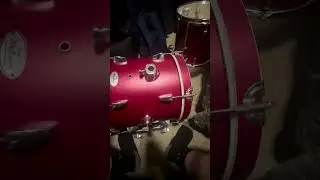 New Pearl Midtown drum kit in matte red finish 2024!