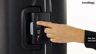 Roncato light 4 wiel trolley TSA cijferslot instellen
