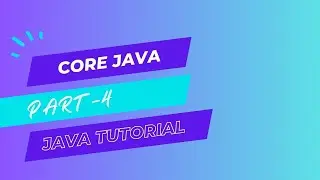 JAVA Object oriented programming Part4