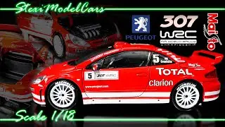 Peugeot 307 WRC - 2004 Montecarlo - Maisto - 1/18 1:18 modelcar presentation