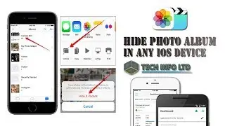 How to hide photo albums on iphone, ipad, ipod for IOS 9/10/11