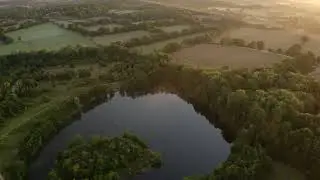 2078 D23 00002 - Lake overfly during dawn 1
