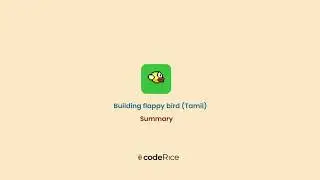 Build Flappy Bird Game with Javascript/CSS in an hour (தமிழில்)(Tamil) - Part 11 Summary