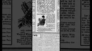 Radical Reductions | July 31, 1904 #reallyoldnews #history #fashionhistory