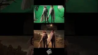 Behind the scenes of a green screen scene from our short. #dune #dunemovie #asmr #greenscreen