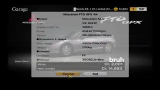 Gran Turismo 4 Spec II Randomizer Part 2 - Skill Issue Mitsubishi FTO and Small Progress