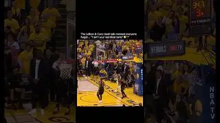 LeBron was not feeling Steph...😂😳
