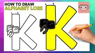 How To Draw Alphabet Lore - Letter K | Cute Easy Step By Step Drawing Tutorial