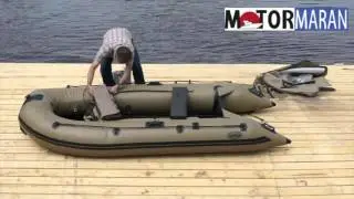 Надувная пвх лодка Badger Duck Line 340 (сборка/разбор/упаковка)