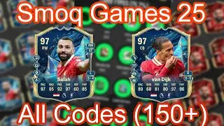 SMOQ GAMES 25 ALL NEW CODES (150+ codes) (UNLIMITED PACKS)