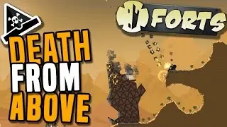 DEATH FROM ABOVE! Forts 1v1 multiplayer gameplay - Forts deathmatch!