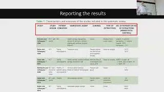Data extraction in Systematic Reviews