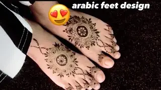beautiful arabic feet design