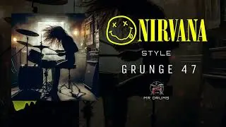 Grunge Rock Drum Track | Nirvana Style | 124 BPM