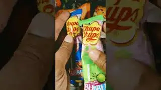 Sour Chupa Chups Green Apple Flavour Lollipop Bubble Gum 👌 