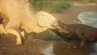 Sarcosuchus successful hunt | Path of Titans