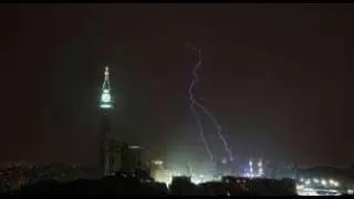شاهد: عاصفة في الحرم المكي