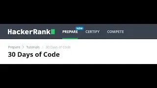 HackerRank 30 Days of Code; python Day 0; Hello, World