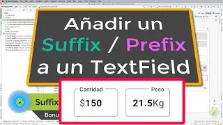 Agregar Suffix o Prefix a un Text Field(EditText) y acceder desde Activity/Fragment - Curso Android