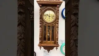 Vintage Heavily Carved Wall Clock