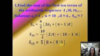 ARITHMETIC SERIES