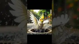 Tiel falls into a ditch #birds #cute #cockatielsing #parrot #funny #shorts #pets