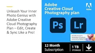 Unleash Inner Photo Genius w/ Adobe Creative Cloud Photography Plan – Edit, Create & Sync Like a Pro