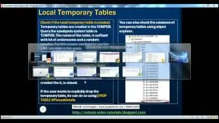 Part 34  Temporary tables in SQL Server