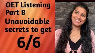 OET Listening Part B Tricks