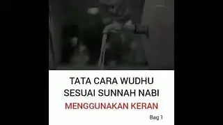 tata cara wudhu sesuai Sunah Nabi Muhammad Saw