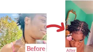 Starting my locs journey/from 4c  natural hair to locs