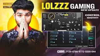 Lolzzz gaming new sensitivity settings & lolzzz gaming control code/ lolzzz gaming sensitivity bgmi
