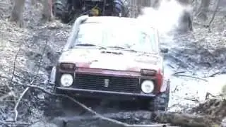 Offroad on Uaz Niva 3d Toyota 4runner monster Бомба 4x4 Пуща ОРМ 21,03,2015