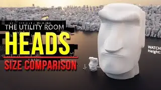 The Utility Room VR - ENTITIES Size COMPARISON I 3D [Real Scale] 🗿
