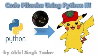 Code Pikachu Using Python || Python Turtle workspace || How to make Pikachu