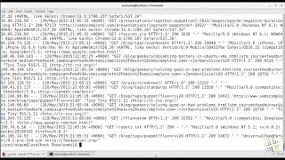 Reviewing Apache log files in Linux