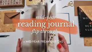 Mid-year freak out tag 2022 | reading journal flip through | bujo spreads