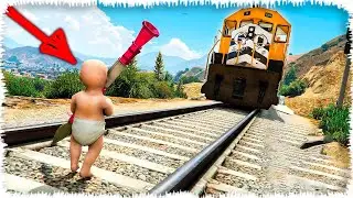 КІШКЕНТАЙ ДЖОННИ ПОЙЫЗДЫ ТОҚТАТЫ! ШОК-ПЫН (GTA V)