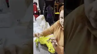 Sewing a flat collar on a dance costume (binding)