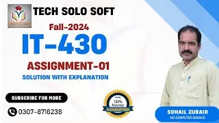 IT430 Assignment 1 Solution Fall 2024 100% accurate by Tech solo || IT430 Assignment 1 solution 2024