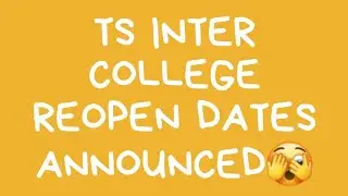 TS INTER RESULTS DATE CONFIRMED|TS INTER 100% SYLLABUS FROM 2022|TS INTER COLLEGE REOPEN DATES 2022
