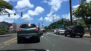 driving in liliha, honolulu, hawaii