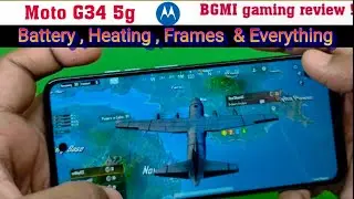 Moto g34 5g bgmi (pubg) gaming test | battery Heating performance everything