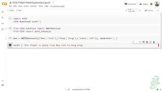 17 - NLP Multi Words Expressions with NLTK