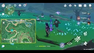 Lightning Strike Probe ArrowPuzzle between Autake Plains and Oina Beach Tsurumi Island GenshinImpact