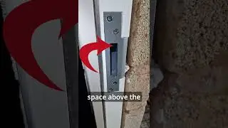 How to Adjust a Front Door Strike Plate #shorts